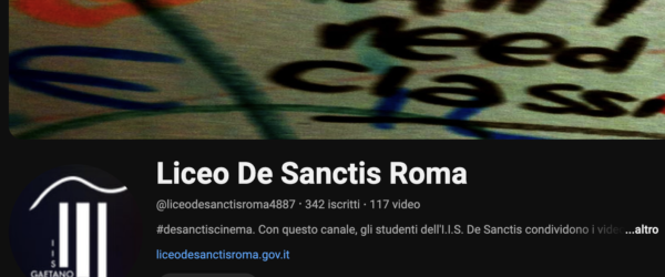 Il canale Youtube del De Sanctis