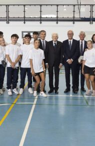 Il Presidente Sergio Mattarella alla cerimonia di inaugurazione dell'anno scolastico 2024/2025